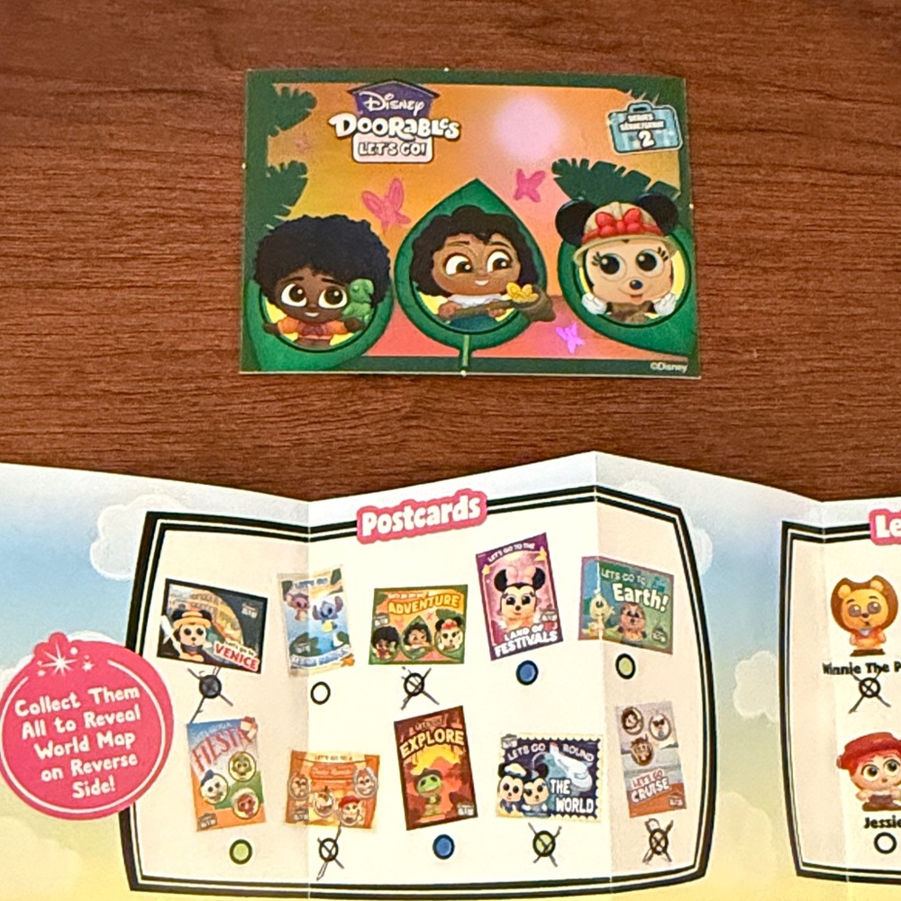Disney Doorables Let’s Go Series 2 Adventure Collectible Postcard